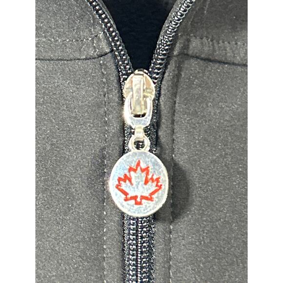 Its Fun To Be Canadian Jacket XXL Black Red Embroidered Canada Spell Out - Picture 7 of 14